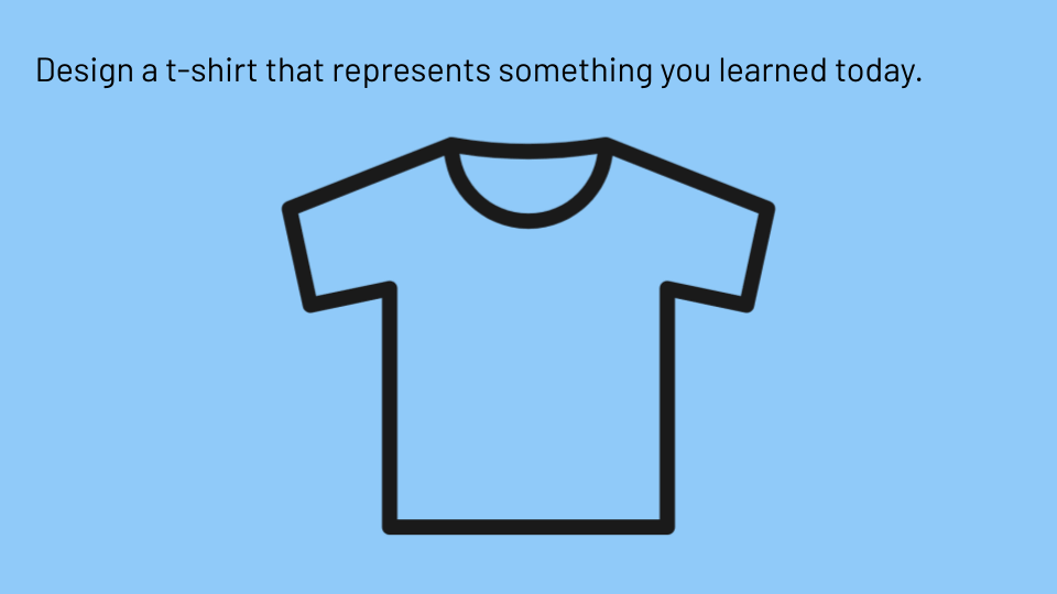 Design a t-shirt (Exit ticket) (1)