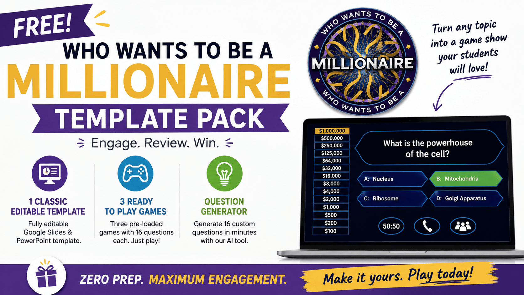 Who Wants to Be a Millionaire Template Pack Image for webpage (1)