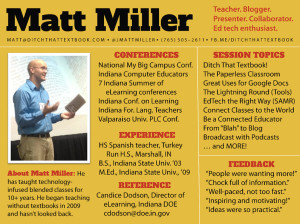 Matt Miller Indiana Department of Education Speakers Bureau slide