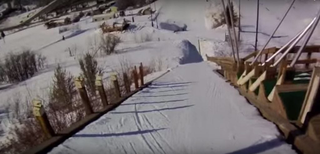 girls first ski jump