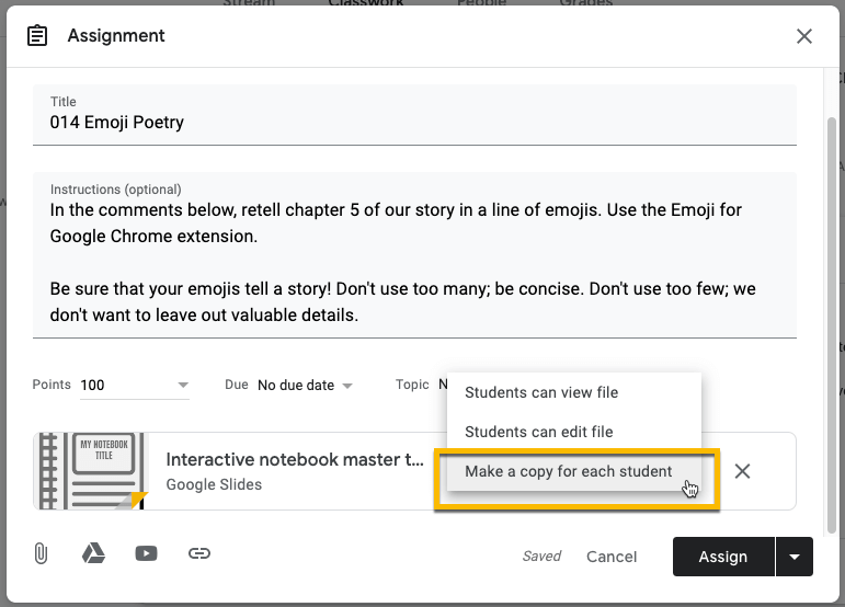 Homework Template For Students from ditchthattextbook.com