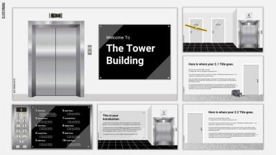 Tower Building SlidesMania template