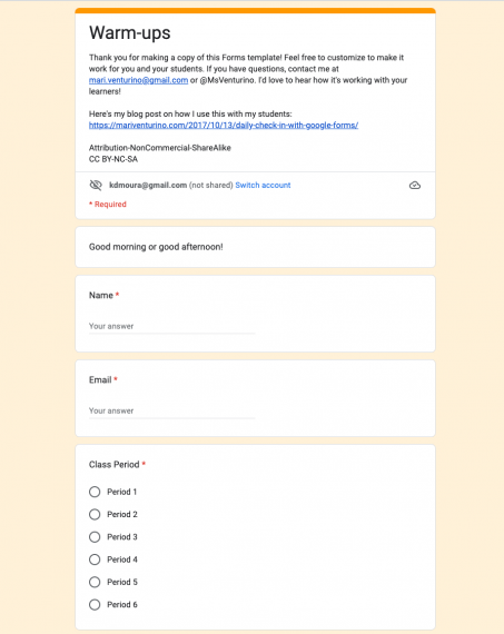 15 Google forms templates for teachers and students - Ditch That Textbook