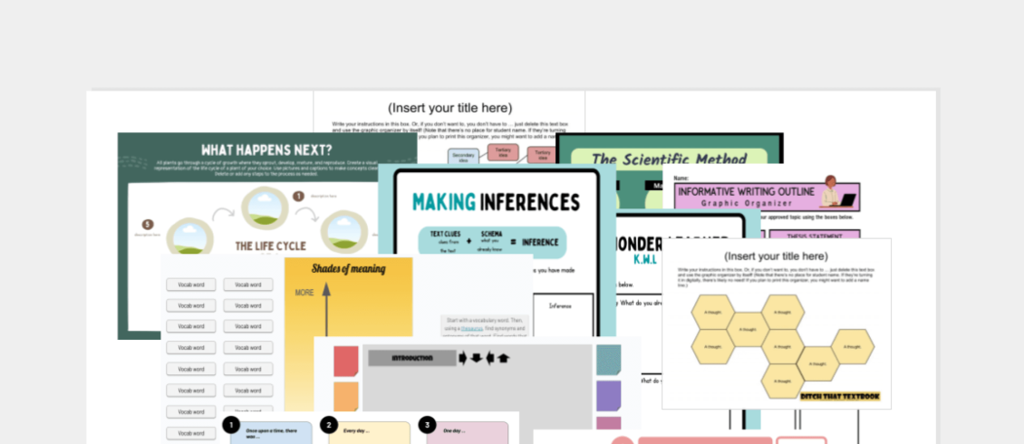 50 Graphic Organizer Templates - Ditch That Textbook